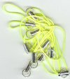 10 Neon Yellow Cell Phone Straps